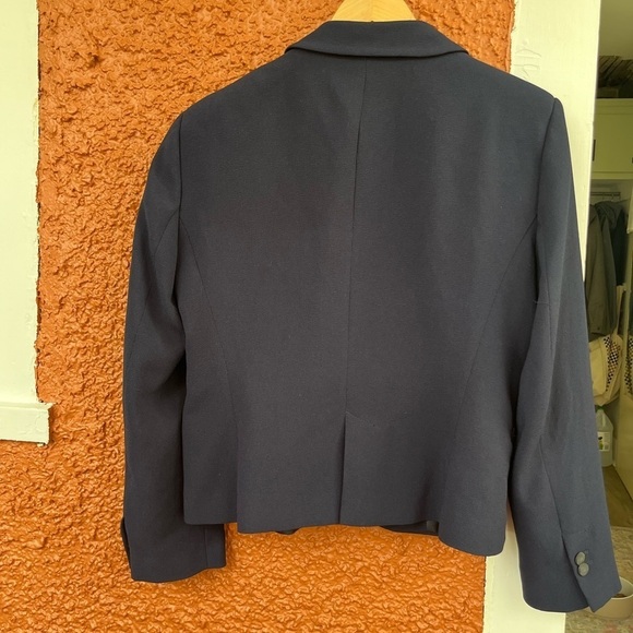 Zara Women’s Basic Navy Blue Blazer, Size XL - Picture 8 of 8
